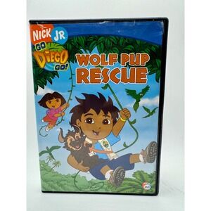 Go Diego Go Wolf Pup Rescue DVD 2006 Nick Jr Nickelodeon Educational Kids Movie